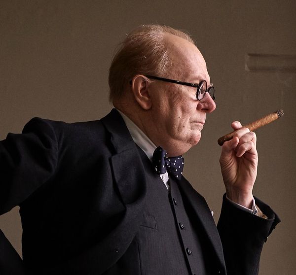 First-look image of Gary Oldman as Winston Churchill in Darkest Hour.